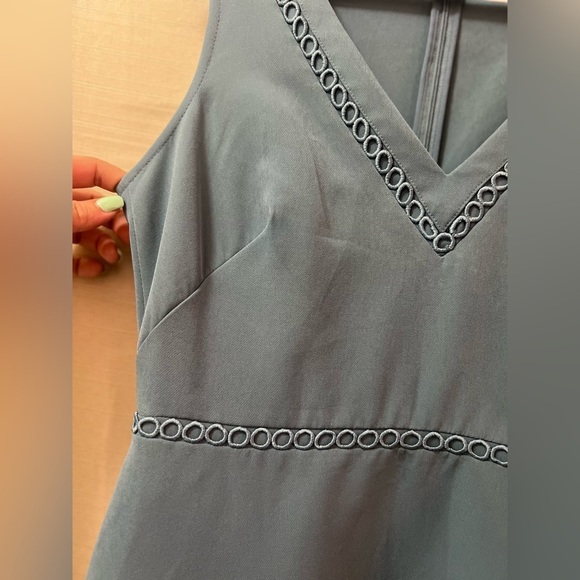 🔴 LOFT blue sleeveless dress size 0 flowy fun summer casual dressy - Picture 3 of 8